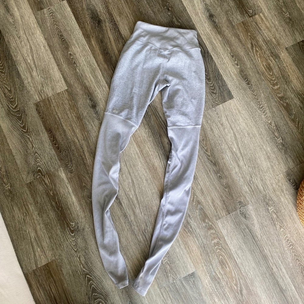 Alo Yoga Women's Heather Grey Goddess High Rise Leggings Size Small